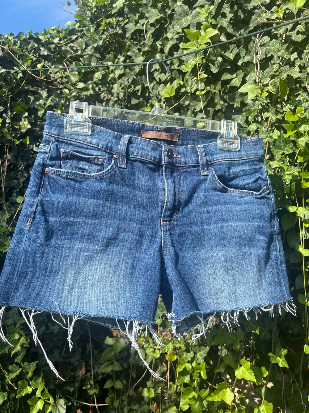 Joe’s Jeans Denim Cutoff Shorts in Medium Blue